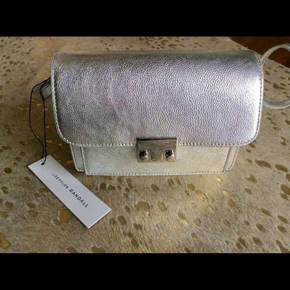 ⭐️SOLD⭐️ Loeffler Randall  Metallic Mini Rider Bag - Picture 6 of 8